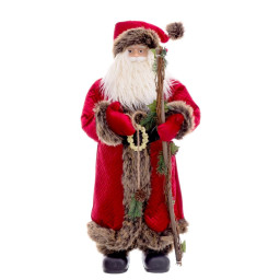 decorations de noel rouge multicouleur polyresine tissu 80 cm