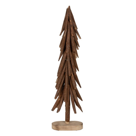 sapin de noel marron bois de paulownia arbre 34 x 20 x 108 cm