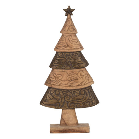 decorations de noel marron bois de manguier sapin de noel 32 x 9 x 655 cm