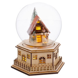 decorations de noel naturel bois 15 x 13 x 17 cm
