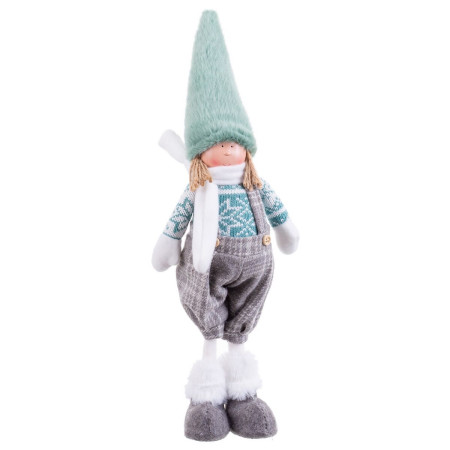 decorations de noel multicouleur turquoise metal polyresine tissu enfant 15 x 9 x 40 cm