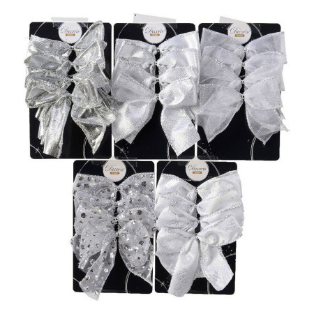 ensemble decorations de noel argente boucles
