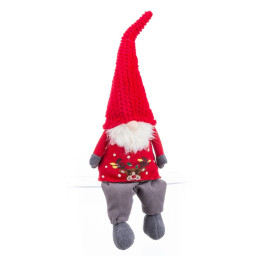decorations de noel rouge multicouleur sable tissu 19 x 11 x 63 cm
