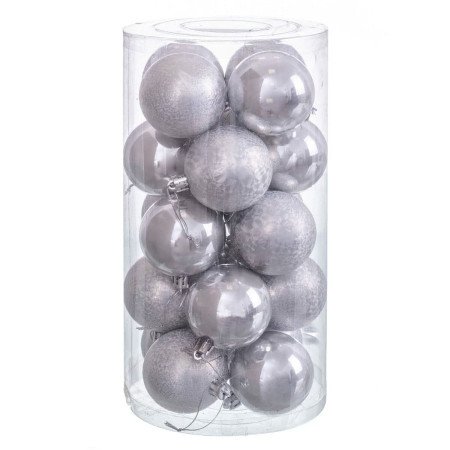 boules de noel cuivre plastique 6 x 6 x 6 cm 20 unites
