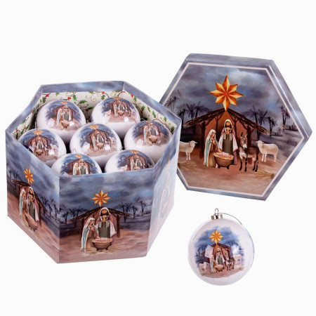 boules de noel multicouleur papier polyfoam naissancecreche 75 x 75 x 75 cm 14 unites