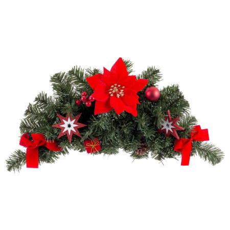 accroches portes noel rouge vert plastique tissu 60 cm