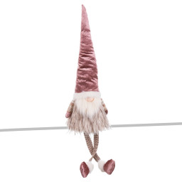 decorations de noel multicouleur rose sable tissu 25 x 17 x 89 cm