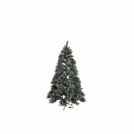 sapin de noel dkd home decor vert pvc plastique enneige 84 x 84 x 120 cm