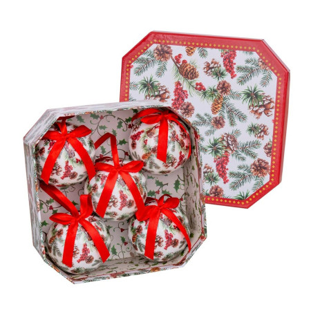 boules de noel multicouleur papier polyfoam 75 x 75 x 75 cm 5 unites