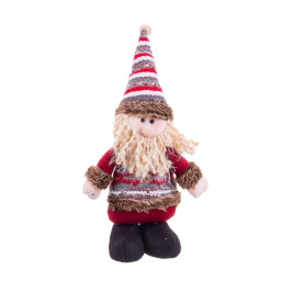 decorations de noel multicouleur metal tissu 25 cm