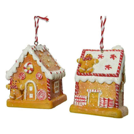 decorations de noel sapin de noel polyresine 65 x 5 x 7 cm gingembre petit maison