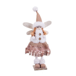 decorations de noel multicouleur metal polyfoam tissu ange 16 x 8 x 36 cm