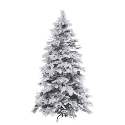 sapin de noel blanc vert pvc metal polyethylene 180 cm