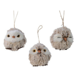 decorations de noel sapin de noel hibou polyester o 7 cm