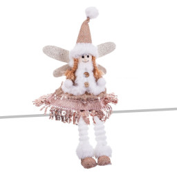decorations de noel multicouleur metal polyfoam tissu ange 16 x 7 x 36 cm