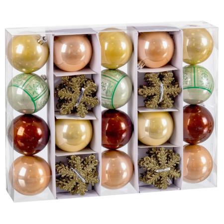 boules de noel christian audigier etoiles multicouleur plastique 6 x 6 x 6 cm 40 unites