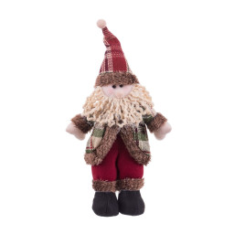 decorations de noel multicouleur metal tissu 33 cm