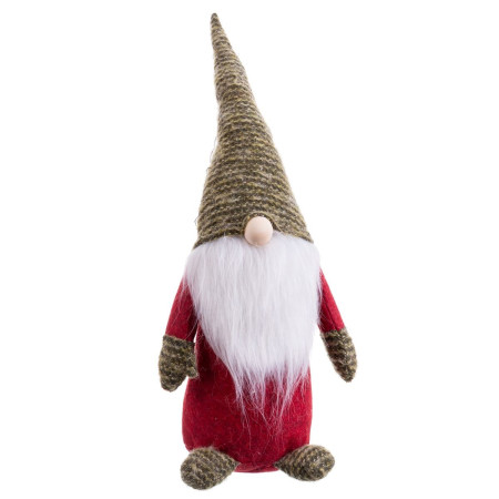 decorations de noel rouge vert bois sable 50 cm