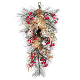 accroches portes noel multicouleur dore plastique 60 cm