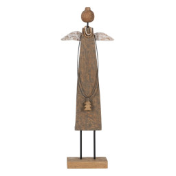 decorations de noel naturel bois de manguier ange 22 x 85 x 715 cm