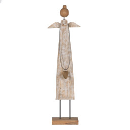 decorations de noel naturel bois de manguier ange 225 x 9 x 845 cm