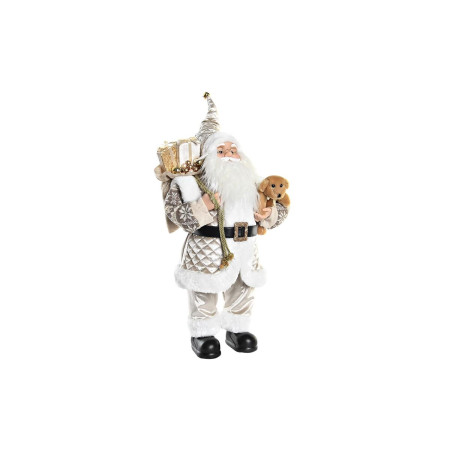 decoration dkd home decor pere noel gris pvc 37 x 20 x 60 cm