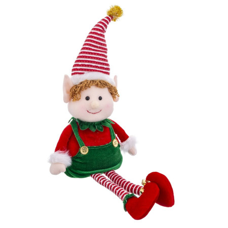 decorations de noel multicouleur foam tissu enfant elfe 40 cm