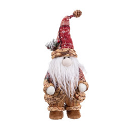 decorations de noel multicouleur polyfoam tissu pere noel 14 x 13 x 36 cm
