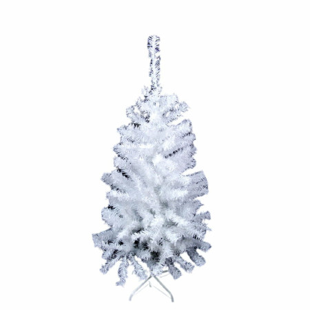sapin de noel blanc pvc metal polyethylene 70 x 70 x 120 cm