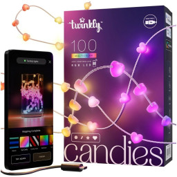 guirlande lumineuse led twinkly twkh100rgb t noel 10 w multicouleur