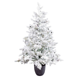 sapin de noel polyethylene ananas enneige 60 x 60 x 120 cm