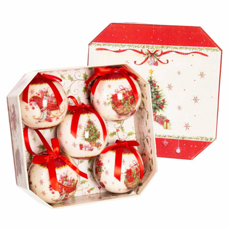boules de noel multicouleur papier polyfoam 75 x 75 x 75 cm 5 unites
