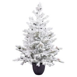sapin de noel polyethylene ananas enneige 40 x 40 x 90 cm
