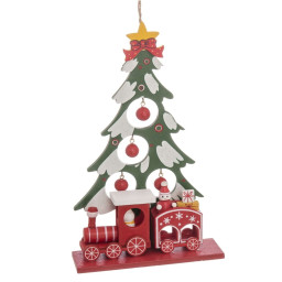 decorations de noel multicouleur bois mdf sapin de noel 20 x 12 x 4 cm