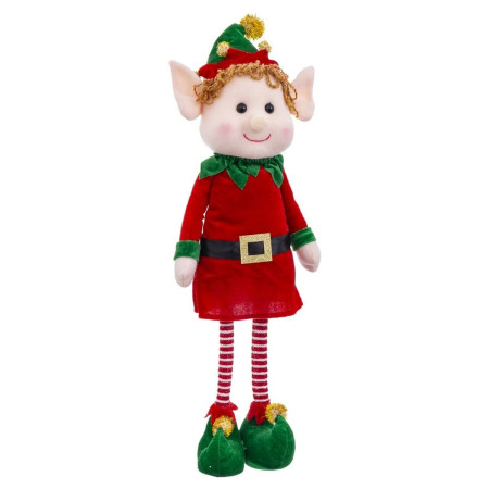 decorations de noel multicouleur metal foam tissu enfant elfe 70 cm