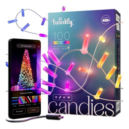 guirlande lumineuse led twinkly twkc100rgb t noel multicouleur
