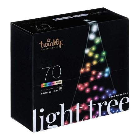 sapin de noel twinkly twwt050spp beu multicouleur noel plastique