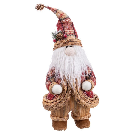 decorations de noel multicouleur polyfoam tissu pere noel 22 x 20 x 50 cm