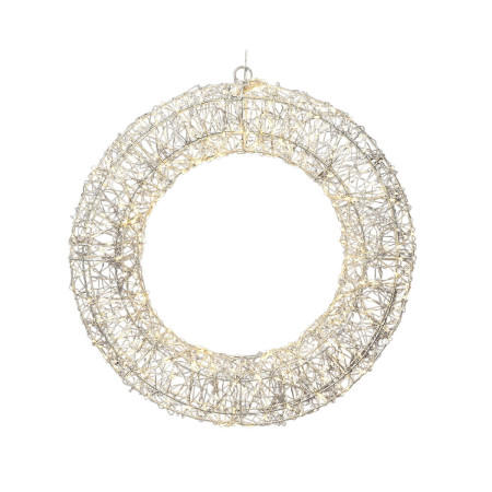 decorations de noel lumineo vert tendre 38 x 7 x 38 cm couronne de noel microled