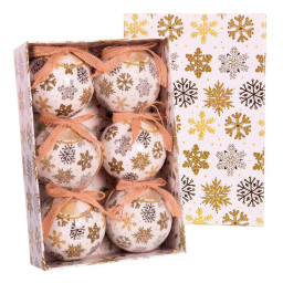 boules de noel multicouleur papier polyfoam 75 x 75 x 75 cm 6 unites