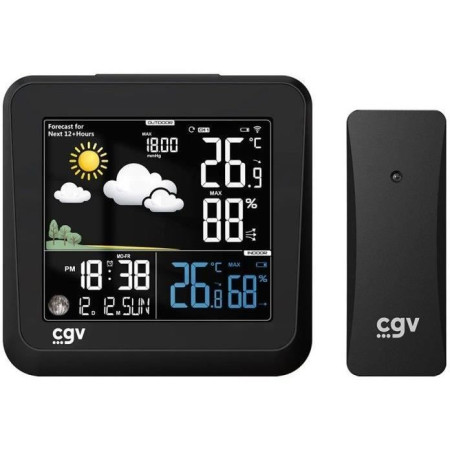 Station météo sans fil - CGV - MY METEO-1NC - Écran couleur - Contrôle tactile - Horl