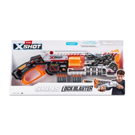 Blaster Verrouillable - ZURU - XSHOT Skins Lock Gun - Blaster avec combinaison de ver