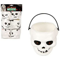 Décoration d'Halloween 6 uds Ø 7 cm Crâne