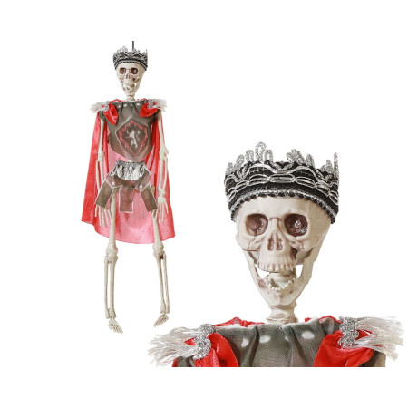 Décoration d'Halloween Roi Médiéval Squelette 40 cm