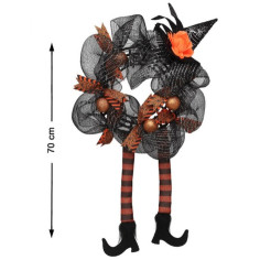 Couronne d'halloween bottes de sorcière