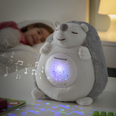 Hérisson en Peluche avec Bruit Blanc et Veilleuse Spikey InnovaGoods Hérisson en Peluche avec Bruit Blanc et Veilleuse Spikey InnovaGoods