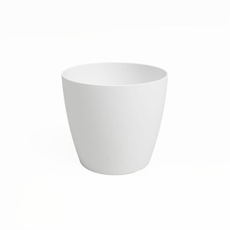 Pot de fleur SAN REMO - Plastique - Blanc - Rond - L42 x P42 x H39,5 cm - ARTEVASI