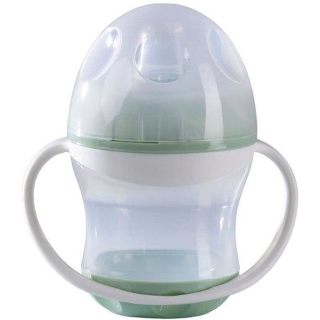 Tasse anti-fuites - THERMOBABY - Vert Céladon - 180 ml - Ergonomique et hygiénique