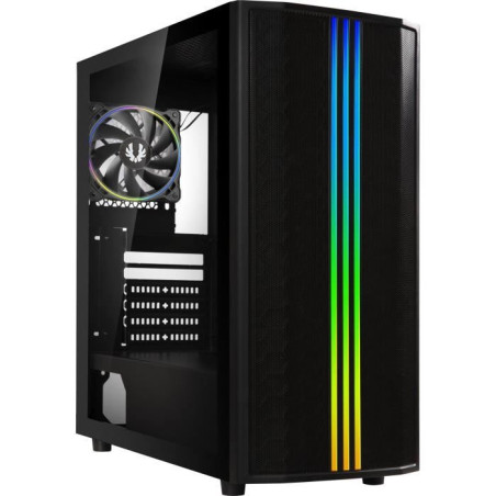 Boîtier Semitower - Bitfenix - Saber Mesh RGB - Noir - 4 baies internes - Refroidissement par air