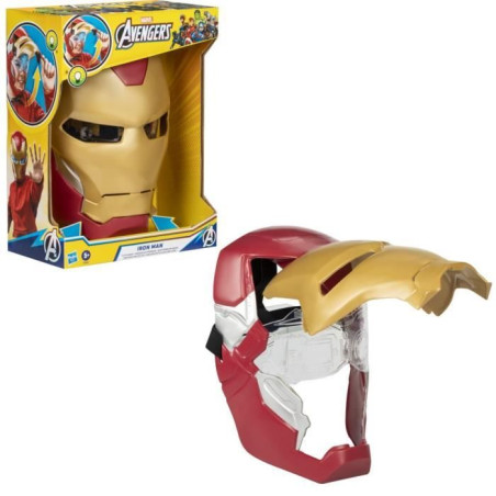Masque électronique d'Iron Man a visiere mobile, avec effets lumineux, Pour enfnant pour se déguiser comme son héros préfér